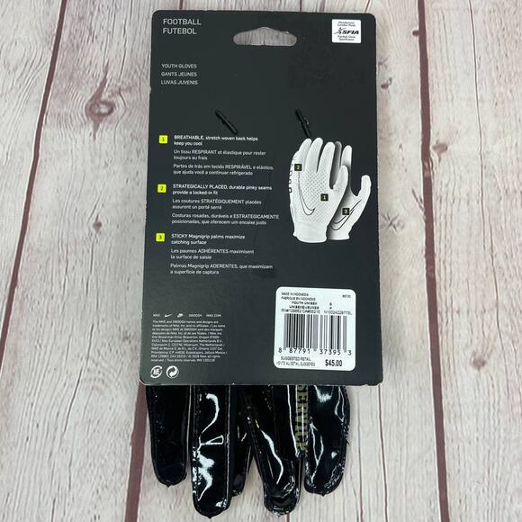 Nike Vapor 6.0 Jet Football Gloves NFL Logo Salute To Service Camo Youth Size S - Picture 7 of 7